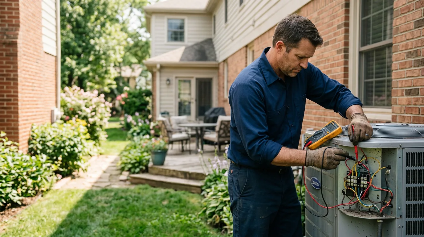 HVAC technician working near Nanticoke, PA